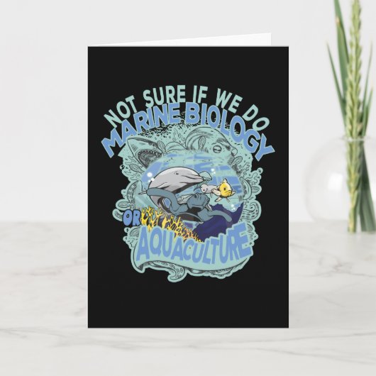 海洋生物学もしや養殖業を行っているかどうか不明 カード (正面)