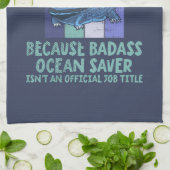 海洋生物学研究者海洋生物学 キッチンタオル (折り畳み)