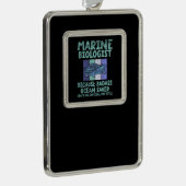 海洋生物学研究者海洋生物学 シルバープレートフレームオーナメント (右)
