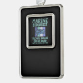 海洋生物学研究者海洋生物学 シルバープレートフレームオーナメント (左)