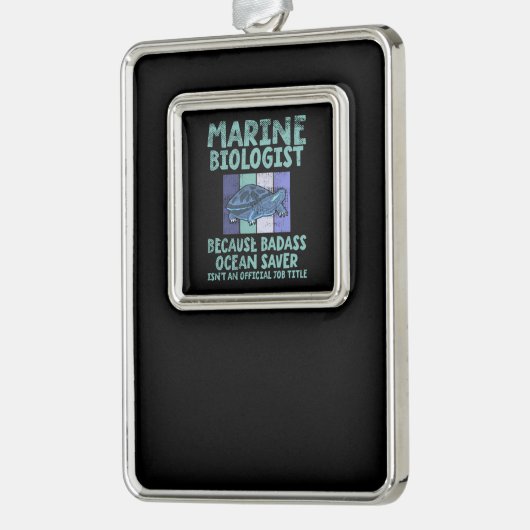 海洋生物学研究者海洋生物学 シルバープレートフレームオーナメント (左)