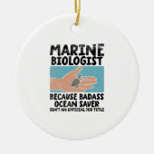 海洋生物学研究者海洋生物学 セラミックオーナメント (正面)