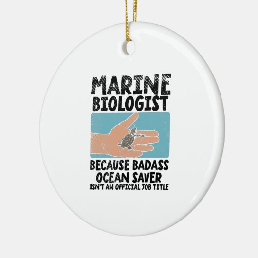 海洋生物学研究者海洋生物学 セラミックオーナメント (左)