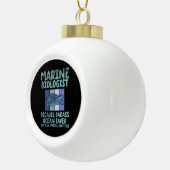 海洋生物学研究者海洋生物学 セラミックボールオーナメント (右)