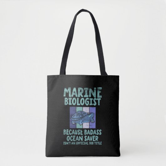 海洋生物学研究者海洋生物学 トートバッグ (正面)