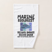 海洋生物学研究者海洋生物学 ハンドタオル (ハンドタオル)
