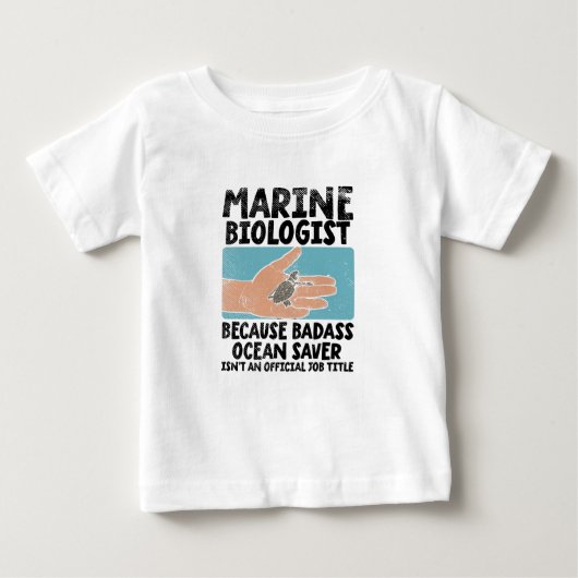 海洋生物学研究者海洋生物学 ベビーTシャツ (正面)