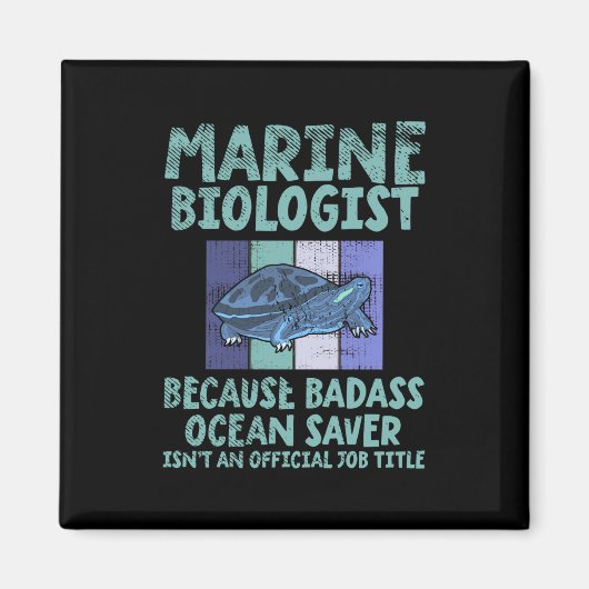 海洋生物学研究者海洋生物学 マグネット (正面)