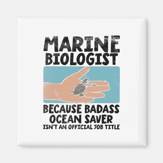 海洋生物学研究者海洋生物学 マグネット (正面)