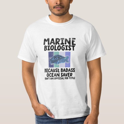 海洋生物学研究者海洋生物学 Tシャツ (正面)