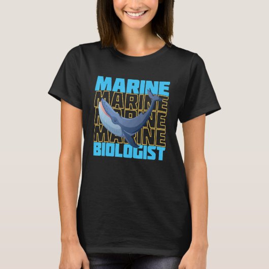 海洋生物学者の海洋生物学の支持者 Tシャツ (正面)