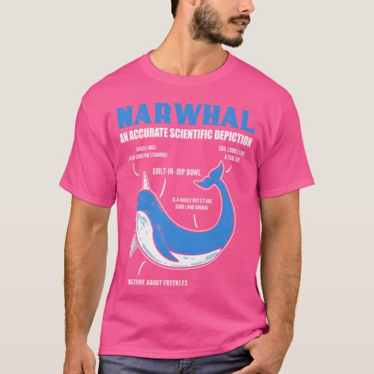海洋生物学者の科学的なイラストギフト 女子 Tシャツ (正面)