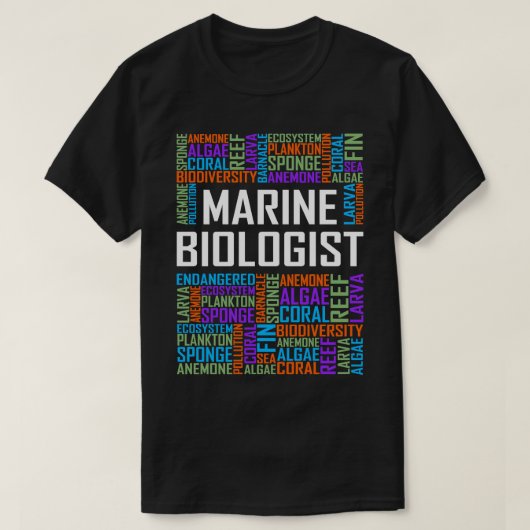 海洋生物学者の言葉 Tシャツ (デザイン正面)