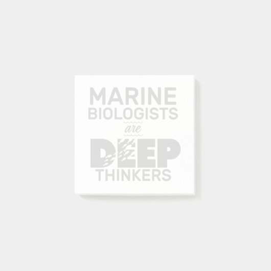 海洋生物学者は深い ポストイット (正面)