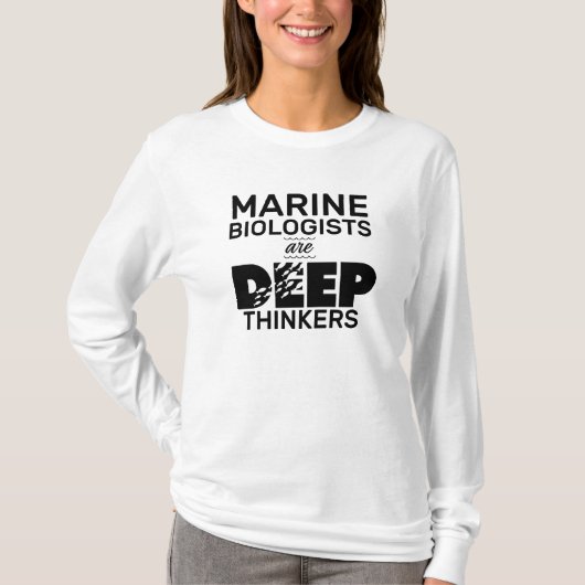 海洋生物学者は深い Tシャツ (正面)