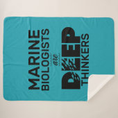 海洋生物学者タイポグラフィ シェルパブランケット (正面(横))