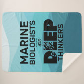 海洋生物学者タイポグラフィ シェルパブランケット (正面(横))