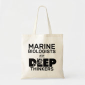 海洋生物学者タイポグラフィ トートバッグ (正面)