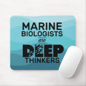 海洋生物学者タイポグラフィ マウスパッド (マウス)