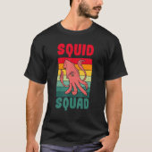 海洋生物学者ヴィンテージSQUID分隊海生物学 Tシャツ (正面)