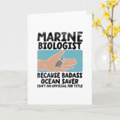 海洋生物学者 カード (黄色い花)