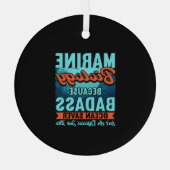 海洋生物学者 ガラスオーナメント (裏面)