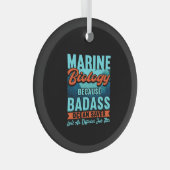 海洋生物学者 ガラスオーナメント (正面右)