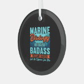 海洋生物学者 ガラスオーナメント (正面左)