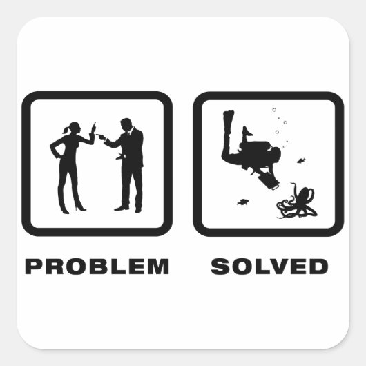 海洋生物学者 スクエアシール (正面)