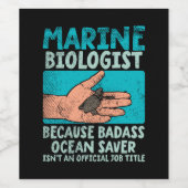 海洋生物学者 ワインラベル (シングルラベル)