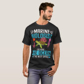 海洋生物学者 海洋+野生生物+マリン Tシャツ (正面フル)