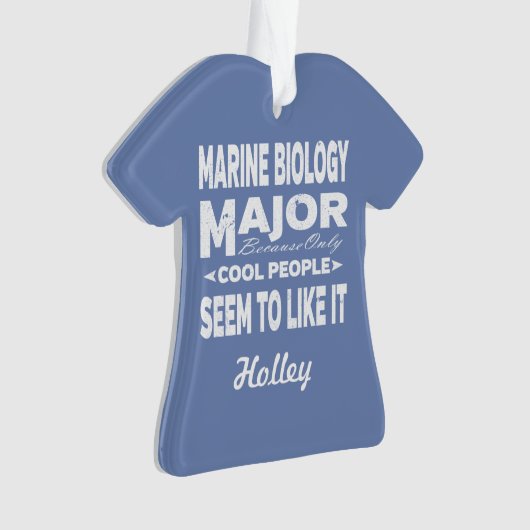 海洋生物学院専攻ののみカッコいいの人 オーナメント (正面)