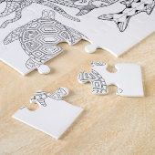 海洋生物成人着色パズル ジグソーパズル (側面)