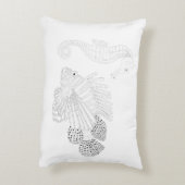 海洋生物成人着色枕 アクセントクッション (裏面(縦))