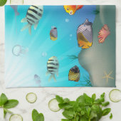 海洋生物 キッチンタオル (折り畳み)