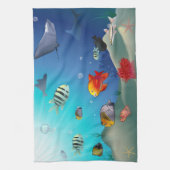 海洋生物 キッチンタオル (縦)