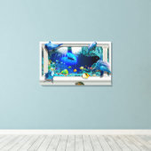 海洋生物 キャンバスプリント (インサイチュ (ウッドフロア))