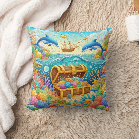 海洋生物 クッション (ブランケット)