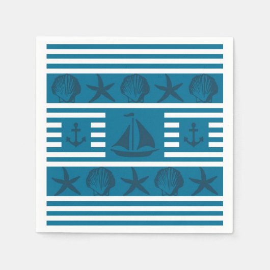 海洋生物 スタンダードカクテルナプキン (正面)