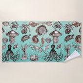 海洋生物 ビーチタオル (正面)