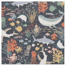 海洋生物 ファブリック