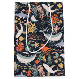 海洋生物 ミディアムペーパーバッグ