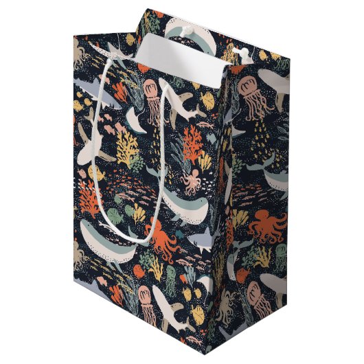 海洋生物 ミディアムペーパーバッグ (正面アングル)