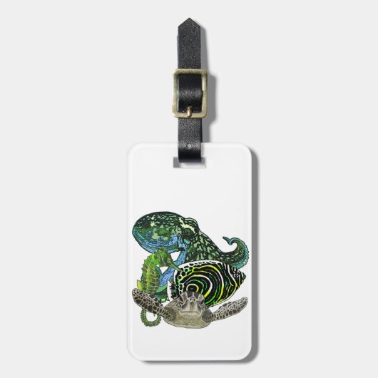 海洋生物 ラゲッジタグ (正面縦)