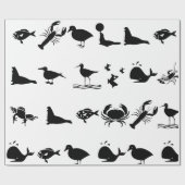 海洋生物 ラッピングペーパー (フラット)