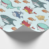 海洋生物 ラッピングペーパー (角)