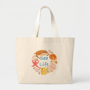海洋生物 ラージトートバッグ
