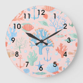 海洋生物 ラージ壁時計