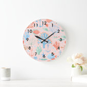 海洋生物 ラージ壁時計 (ホーム)