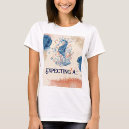 海洋生物 |乗船ママの乗馬 Tシャツ